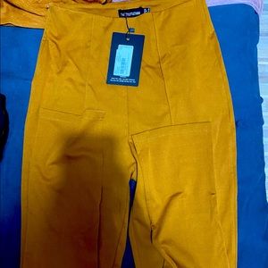 PLT Camel Stretch Detail Skinny Pants